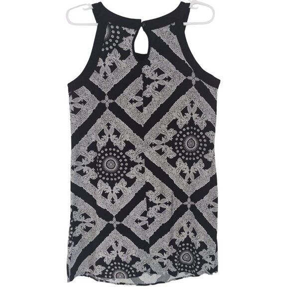 PerSeption Concept Women's Sleeveless Plunge Neck Paisley Dress Size M. - Picture 2 of 7